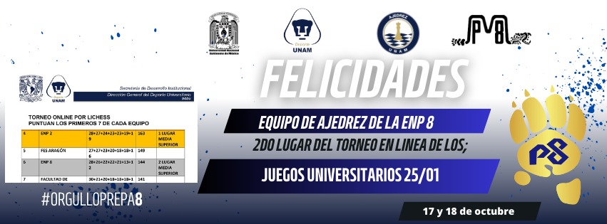 ¡FELICIDADES EQUIPO DE AJEDREZ!