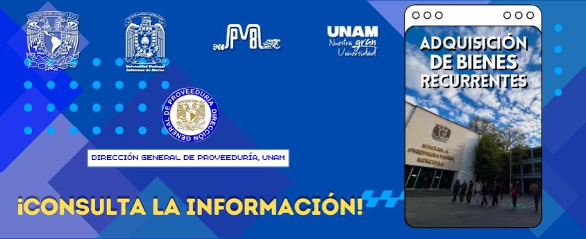 DIRECCIÓN GENERAL DE PROVEEDURÍA ADQUISICIÓN DE BIENES RECURRENTES  ¡CONSULTA LA INFORMACIÓN!